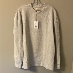 Brunette The Label Gray Long Sleeve Tee